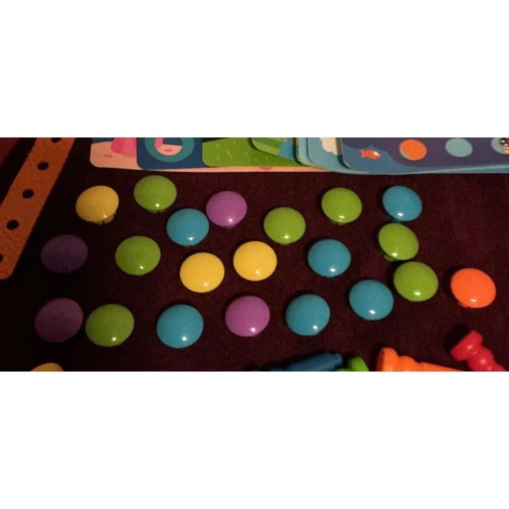 Little Hands Button Art And Lauri Foam Peg Puzzles,‎ Large Lot